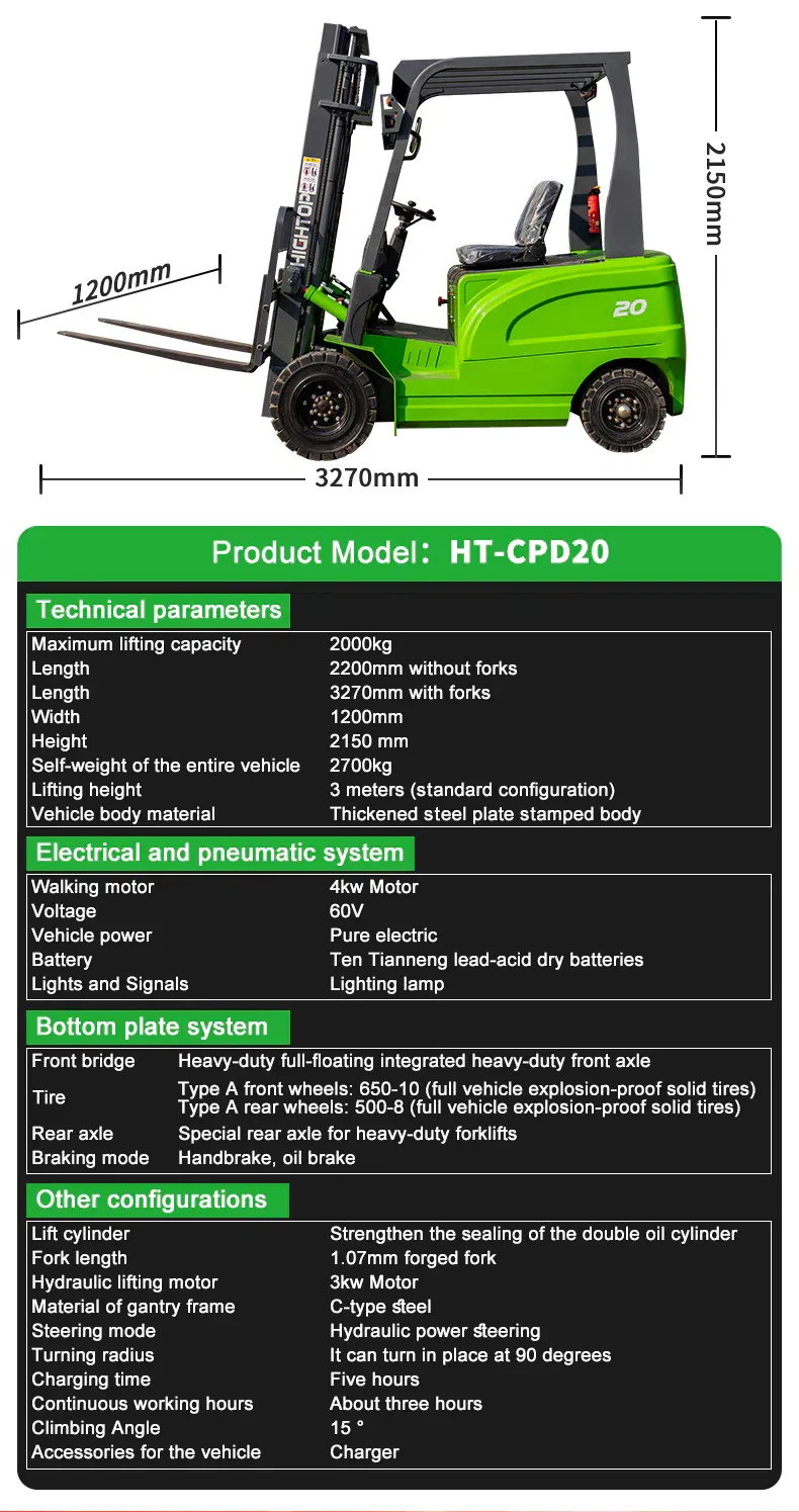 HT-CPD20 Electric Forklift