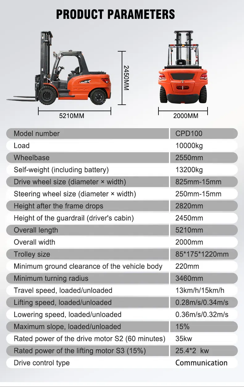 HTCPD100 Electric Forklift
